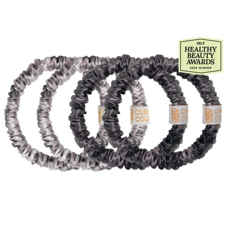 Silver/Gray Hair Match Silk Scrunchies